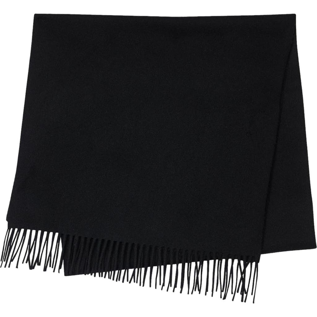 Sandro Wool And Cashmere Scarf In Black