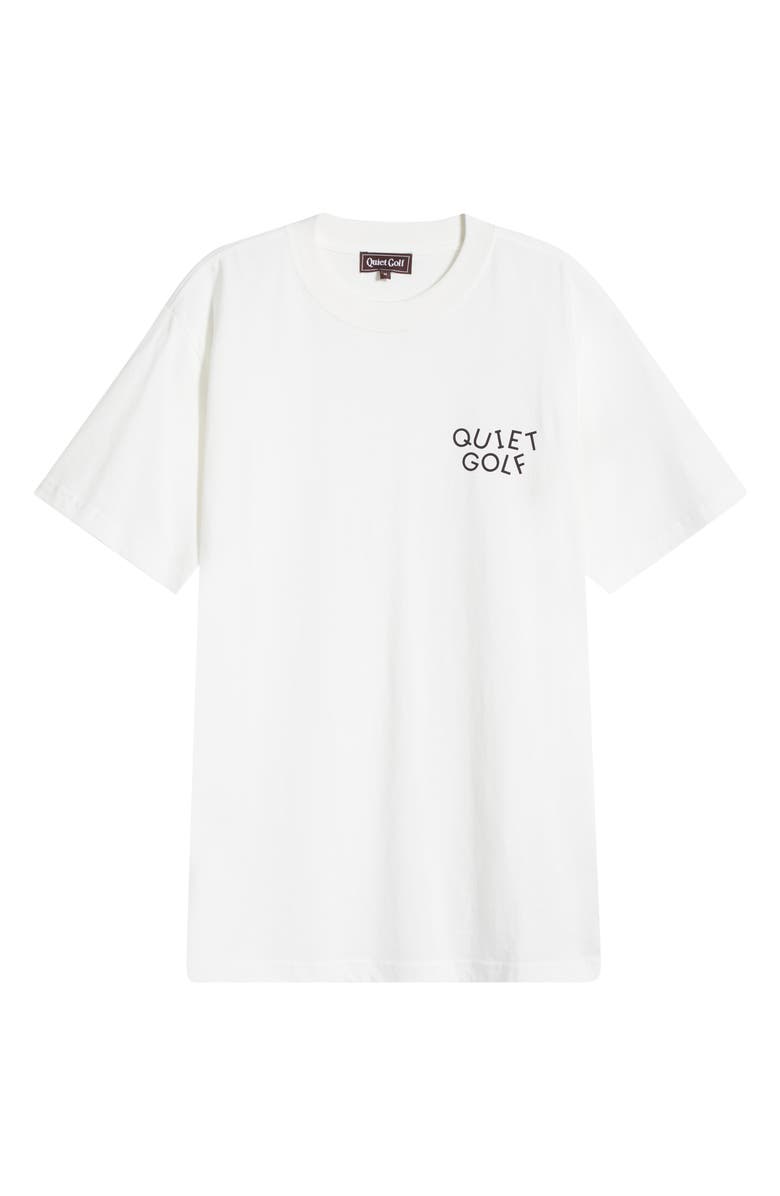 Quiet Golf Dancin' Logo Graphic T-Shirt, Alternate, color, White