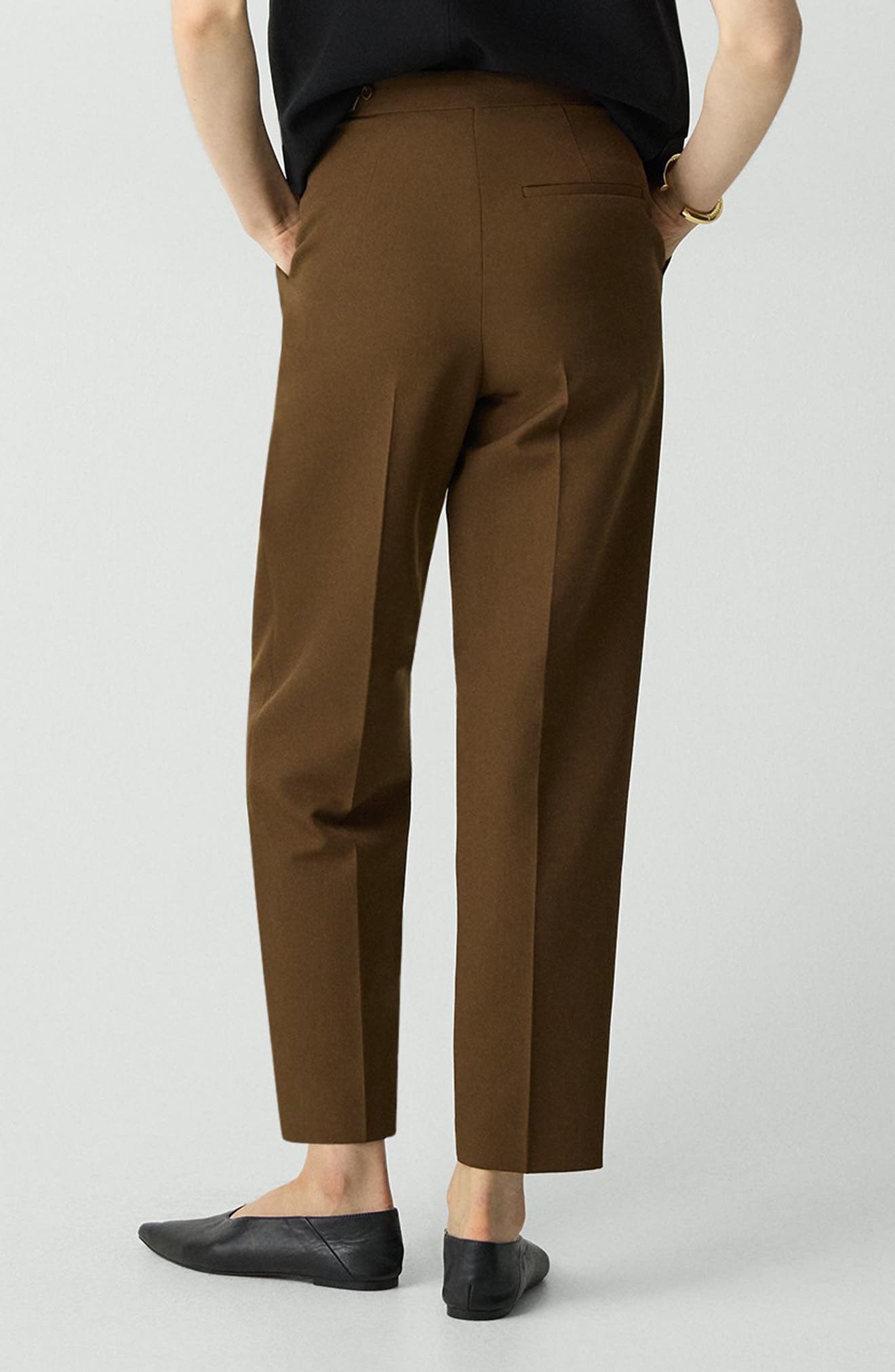 Wool Blend Pleated Pants - image 2