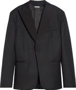 JW Anderson Peak Lapel Black Wool Tuxedo Jacket
