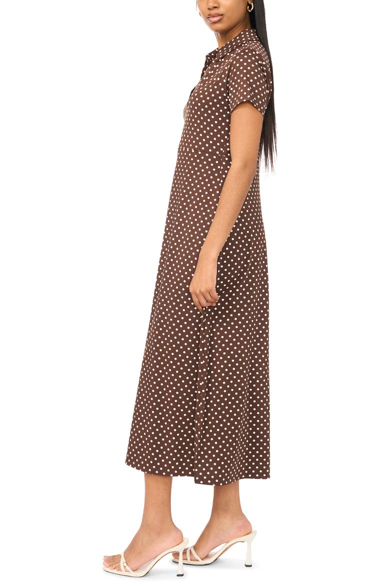 Collared Maxi Dress, Alternate, color, CHICORY COFFEE