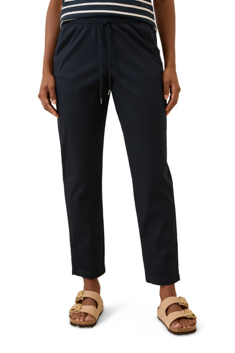 Organic Cotton Daily Twill Drawstring Pant, Alternate, color, Midnight Blue