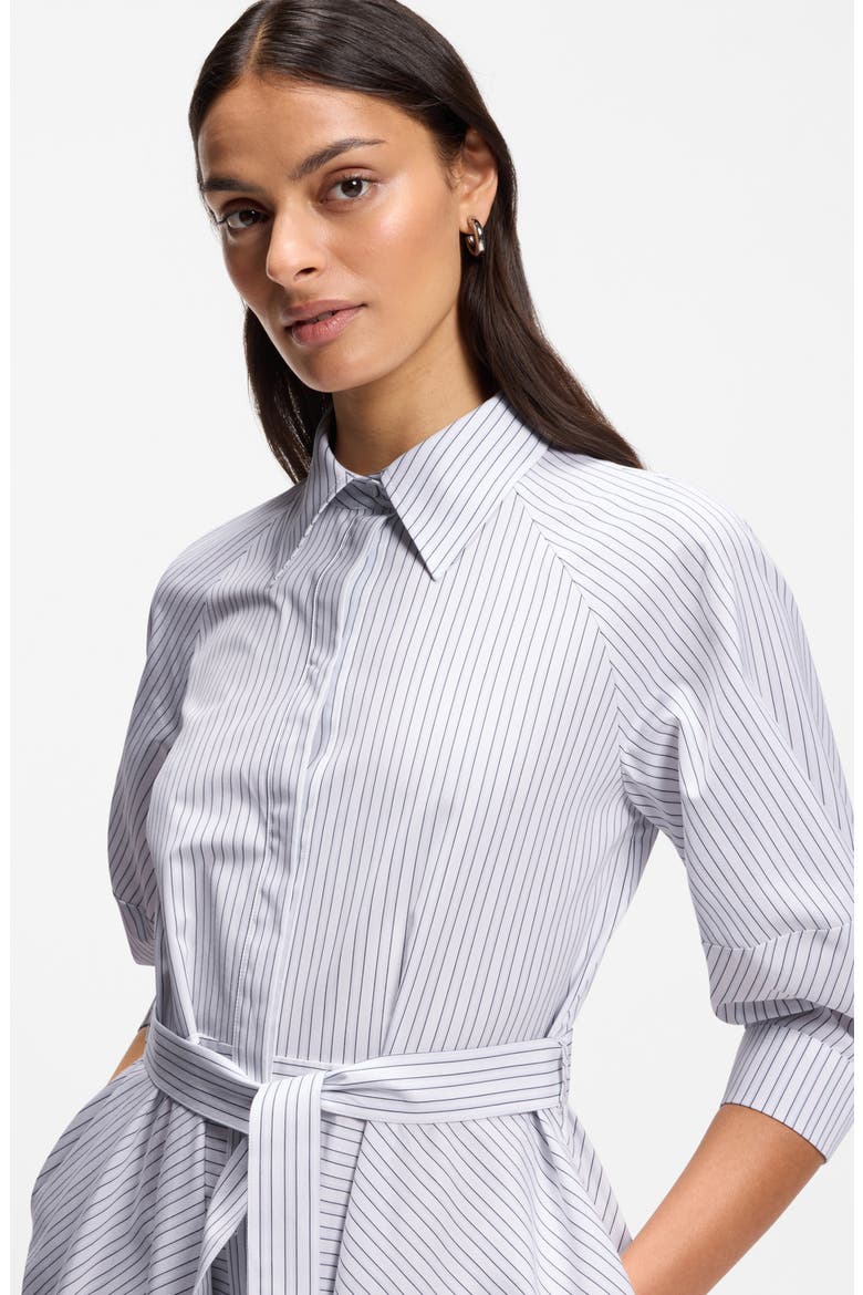 Debeca Cotton Poplin Midi Shirtdress, Alternate, color, ARTIC ICE