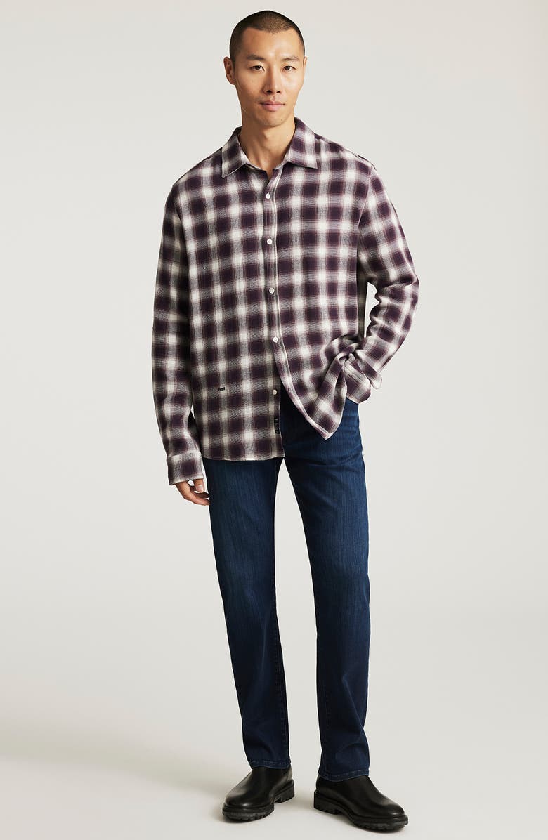 Mavi Jeans Plaid Cotton Button-Up Shirt, Alternate, color, Nightshade Check