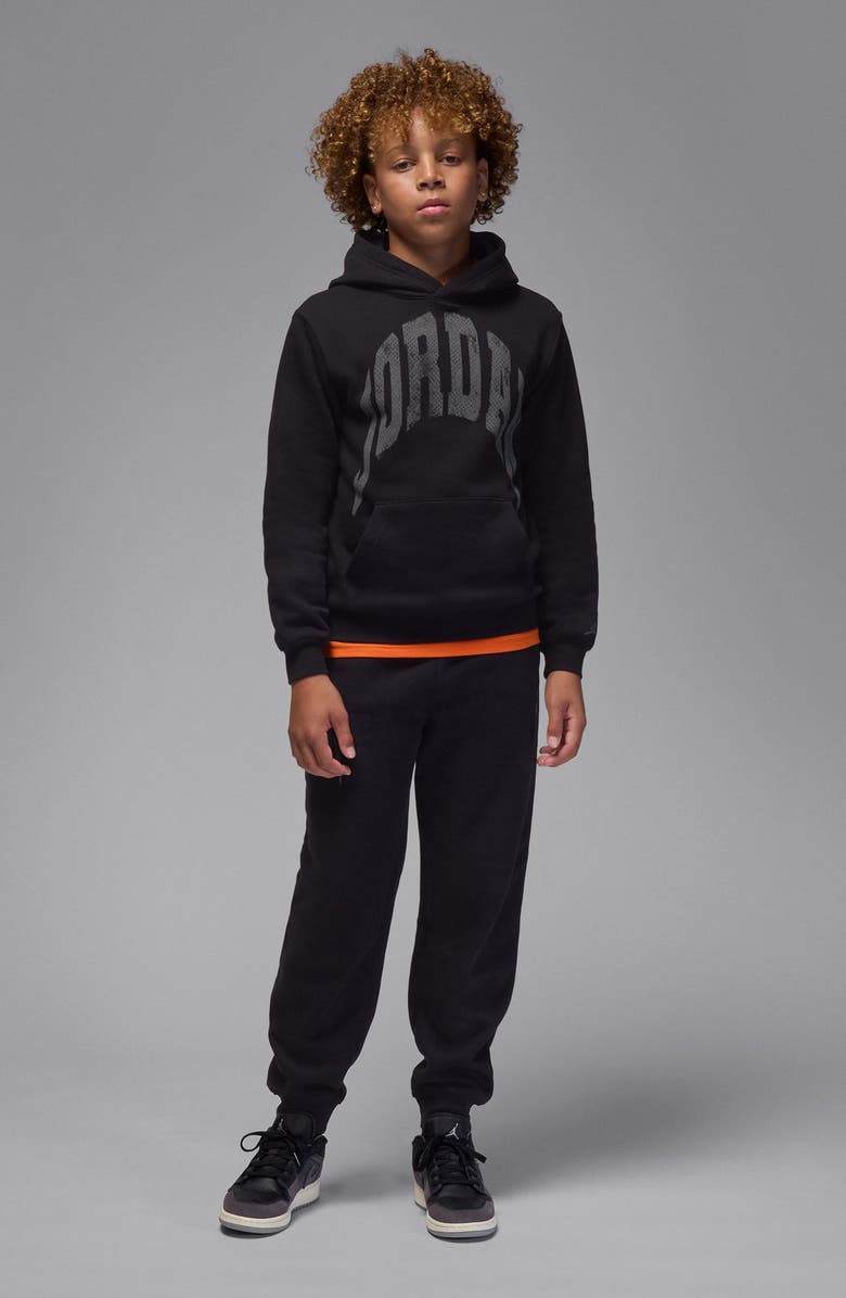 Jordan Kids' MJ MVP Fleece Hoodie, Alternate, color, Black