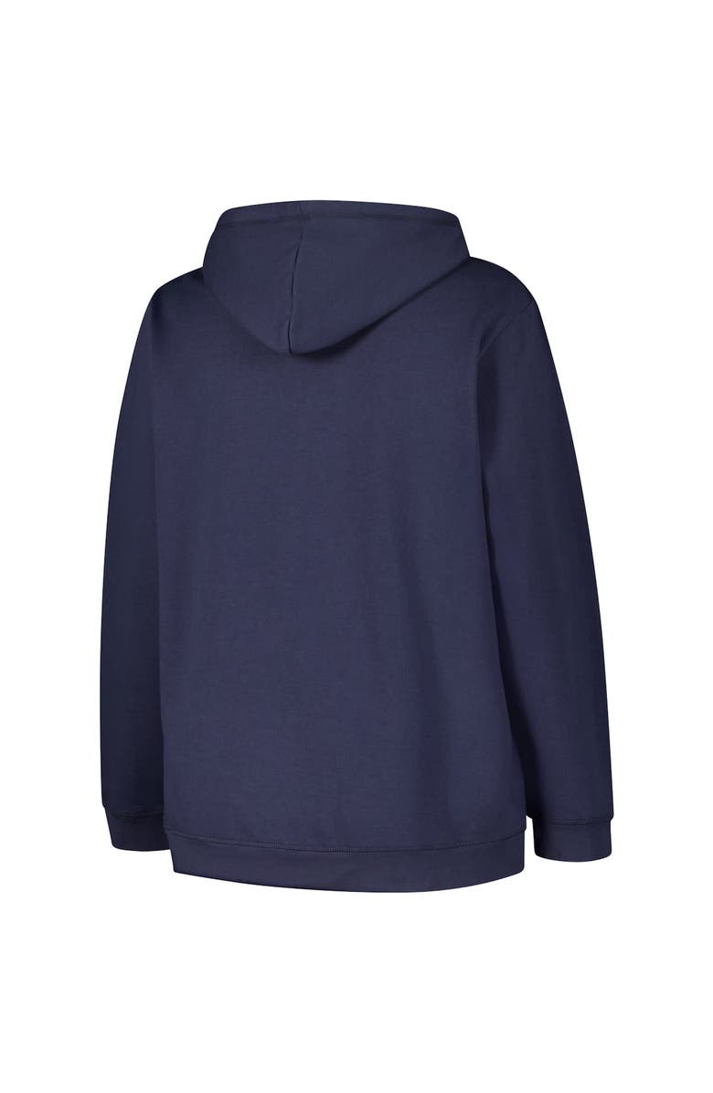 '47 Women's '47 Navy Dallas Cowboys Plus Size Clarity Kennedy Pullover Hoodie, Alternate, color, Navy