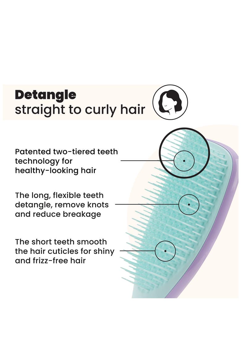 Ultimate Detangler Hairbrush - Straight to Wavy, Alternate, color, LILAC MINT