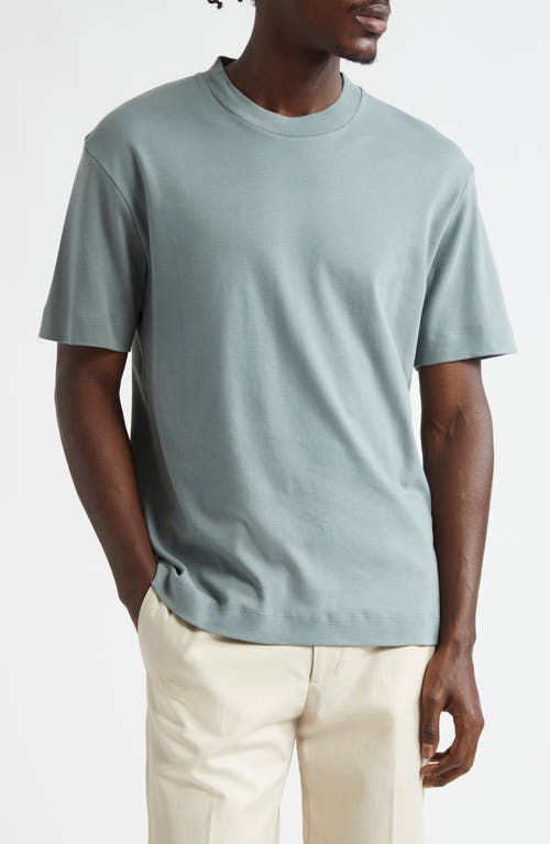 Sunspel Heavyweight Supima® Cotton T-Shirt in Smoke Green 