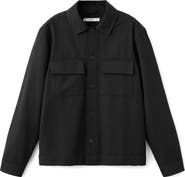 MANGO Flannel Pocket Overshirt