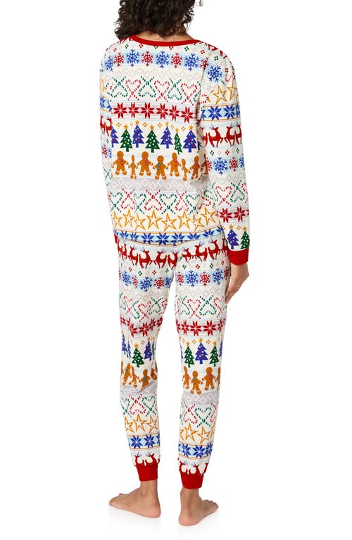 Bedhead Pajamas Holiday Print Stretch Organic Cotton Pajamas In Multi