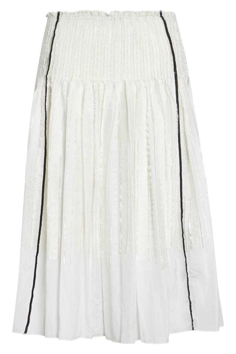 Lupe Woven Jacquard Skirt, Alternate, color, 000 - WHITE