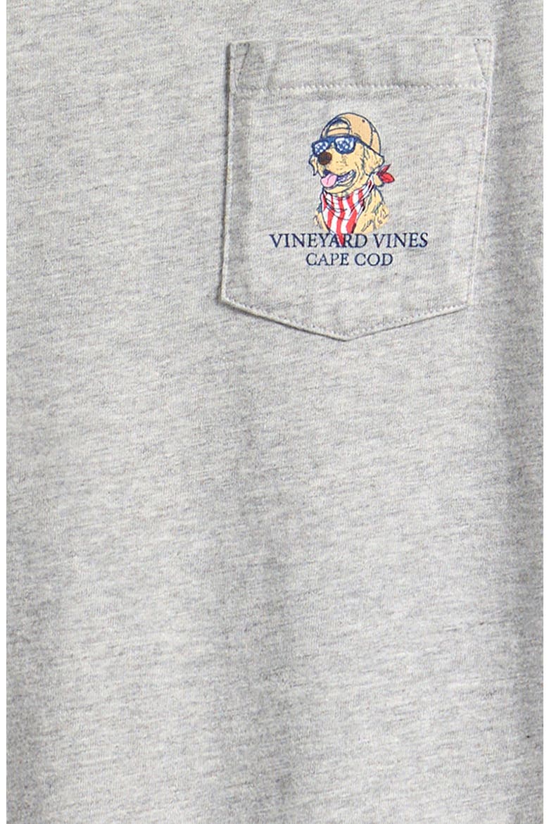 America Dog Short Sleeve Tee, Alternate, color, GREY HEATHER