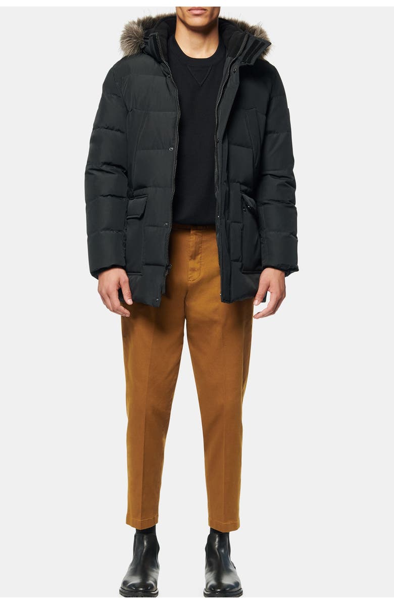 Andrew Marc Fullarton Faux Fur Trim Jacket, Alternate, color,