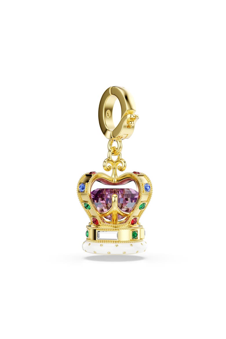 Minions® Crown Crystal Charm, Alternate, color, GOLD/ MULTI