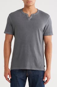 Lucky Brand Burnout Notch Neck T-Shirt