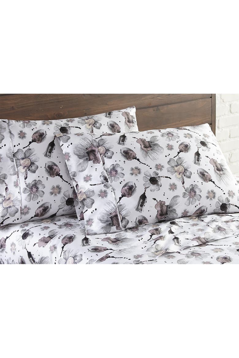 Premium Collection Extra Deep Pocket 300 Thread-Count 4-Piece Sheet Set, Alternate, color, WATERCOLOR SYMPHONY GREY