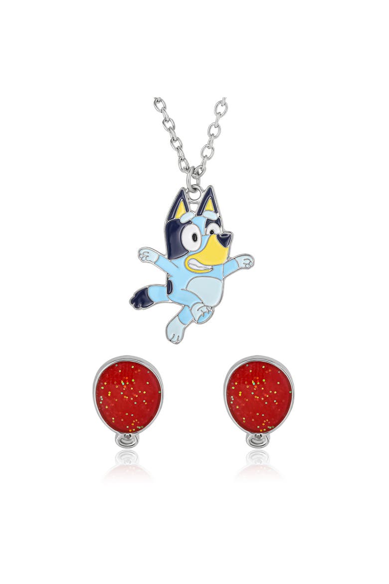 Pendant Necklace and Balloon Stud Earrings Set, Main, color, Multicolor