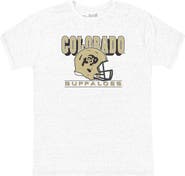 Retro Brand Youth Original Retro Brand Ash Colorado Buffaloes Helmet Tri-Blend T-Shirt