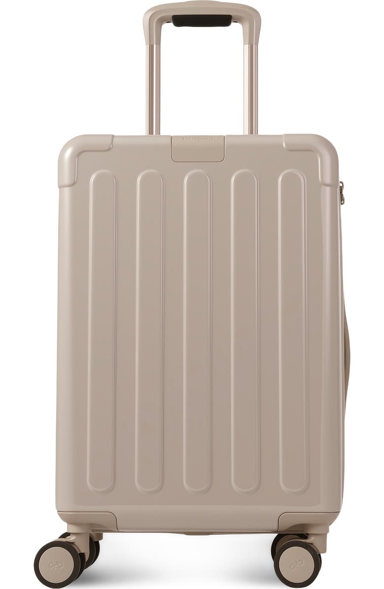 Hedgren Nostos Glossy Spinner Carry-On, Main, color, Sahara