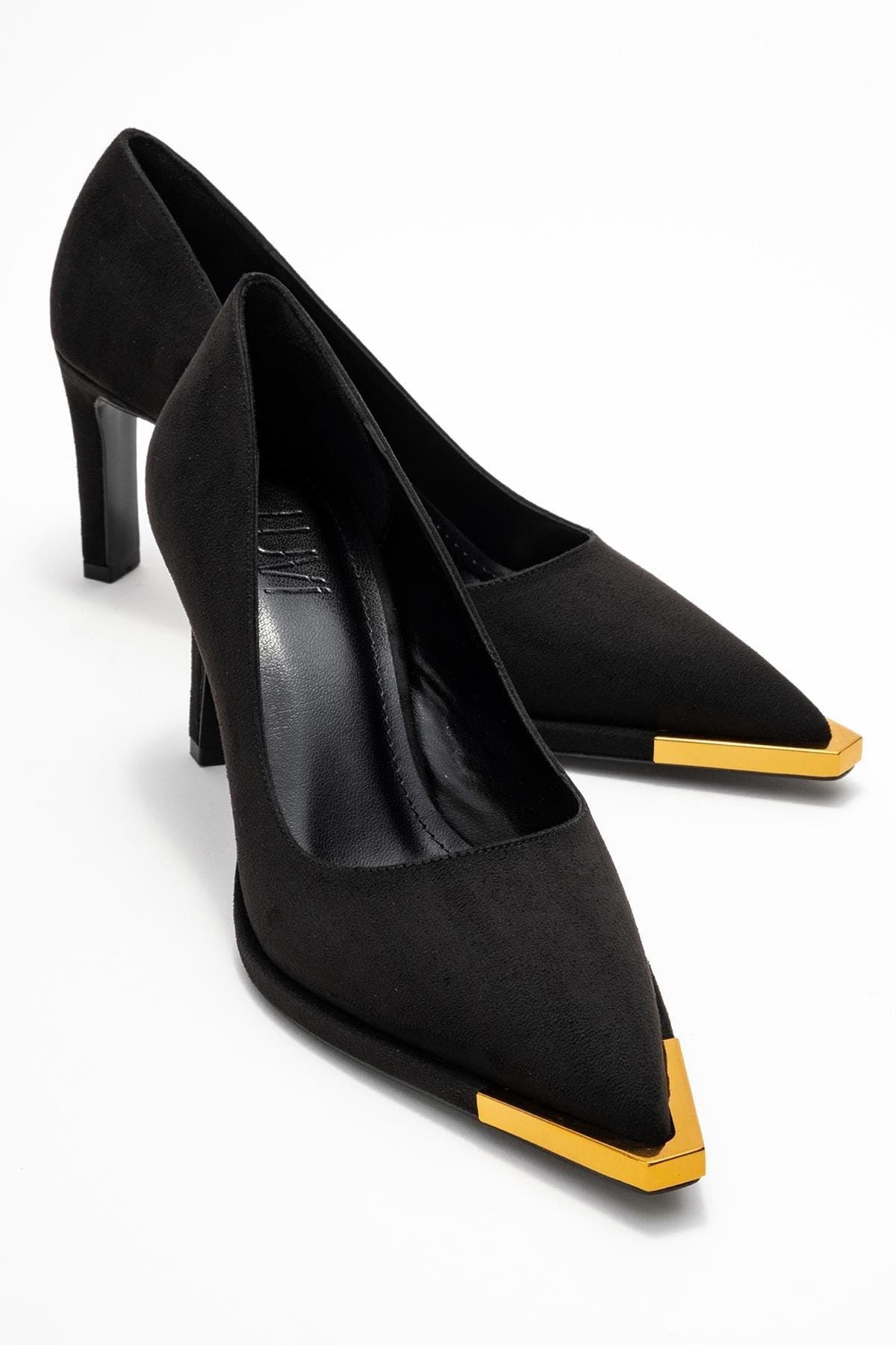 Prologue Shoes Liora Pointed Toe Pump, Alternate, color, Black Suede