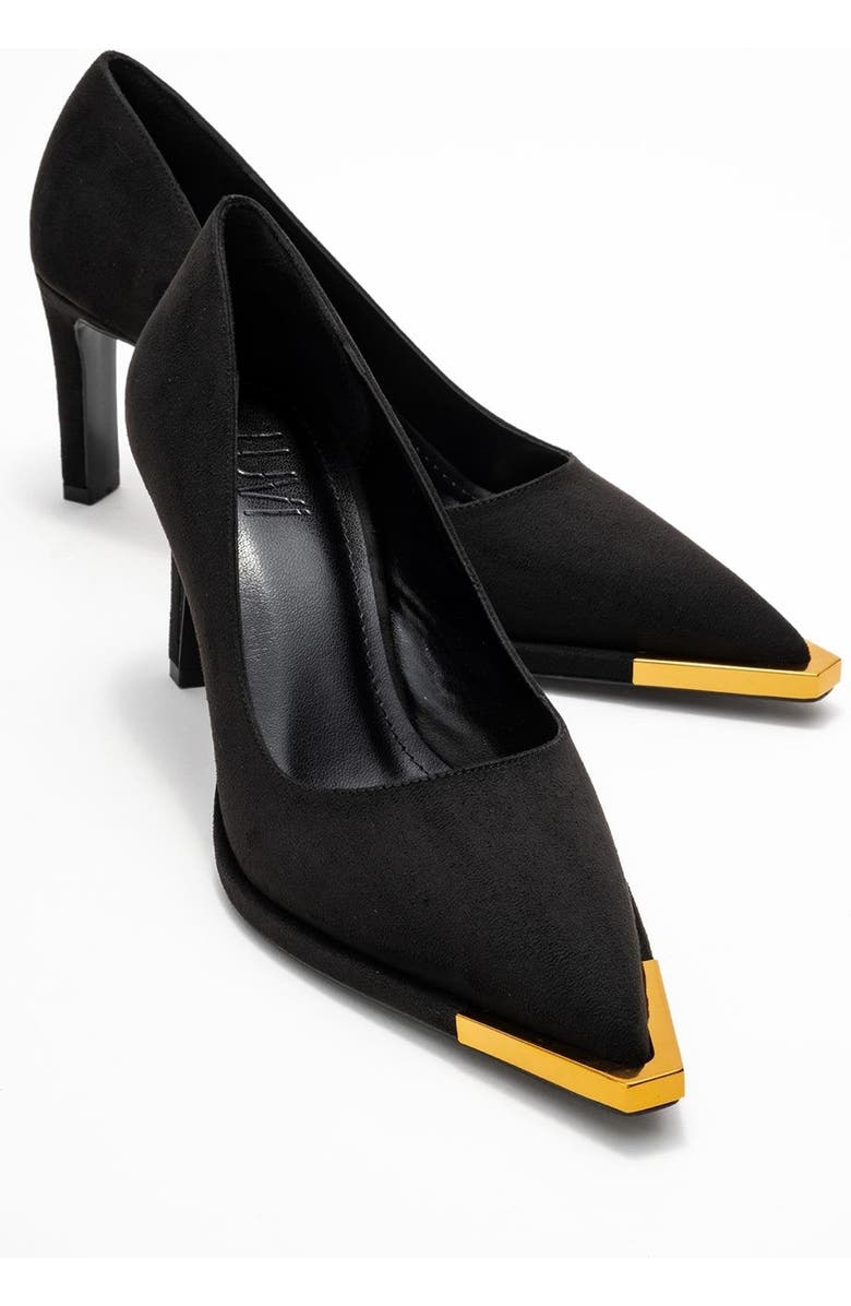 Prologue Shoes Liora Pointed Toe Pump, Alternate, color, Black Suede