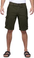 XRAY Belted Cotton Twill Cargo Shorts