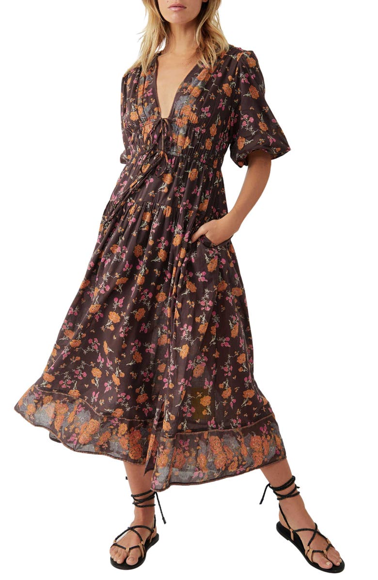 Free People Lysette Floral Maxi Dress, Main, color, 