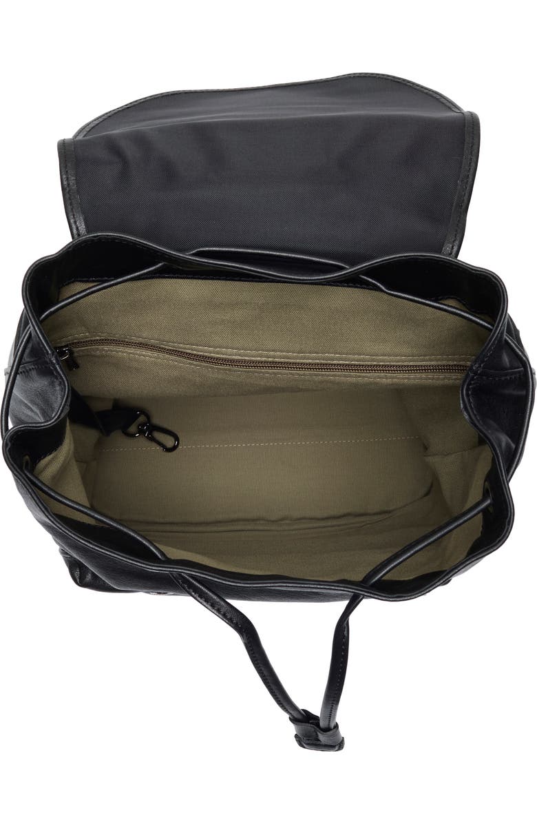 Longchamp Small 3D Rock Leather Backpack, Alternate, color, Black