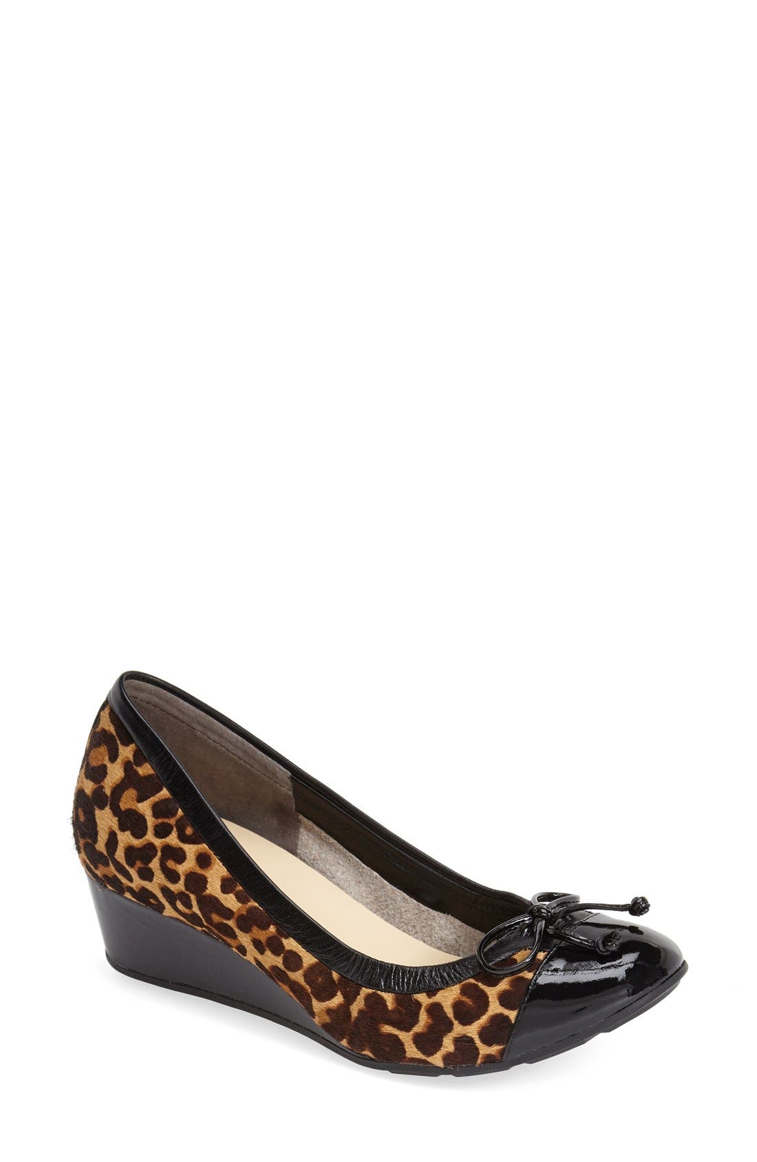 'Air Tali' Wedge Pump, Main, color, OCELOT HAIRCALF