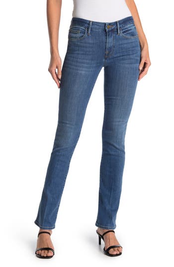 Frame Le Mini Boot Jeans In Poe In Poe
