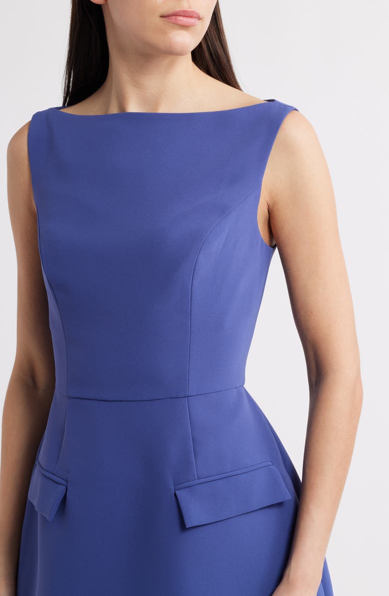 Amanda Uprichard Banco Sculptural A-Line Minidress, Alternate, color, Serenity