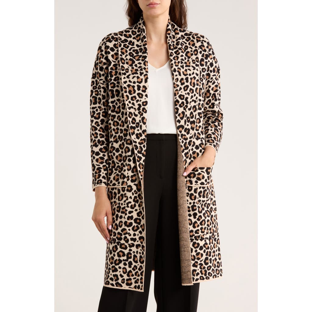 By Design Alicia Open Front Long Cardigan In Multi