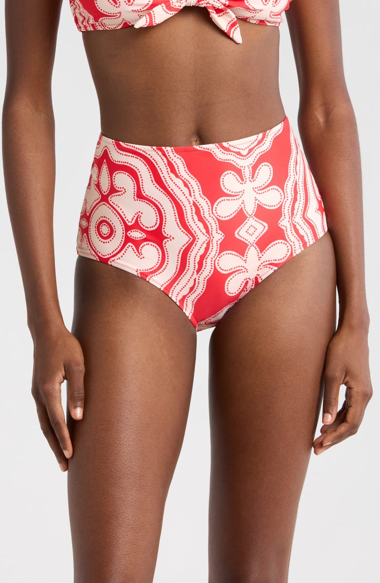 lemlem Elsi High Waist Bikini Bottoms, Main, color, 