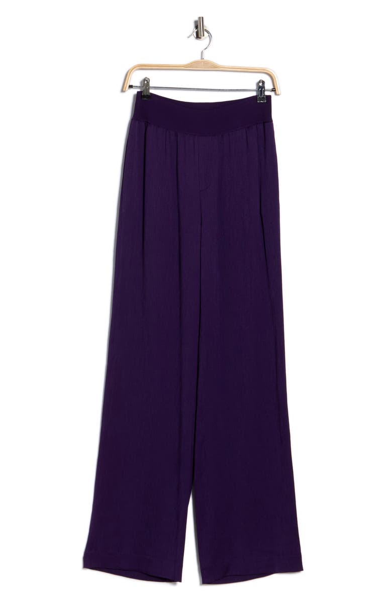 Theory Wide Leg Pants, Alternate, color, Blackberry