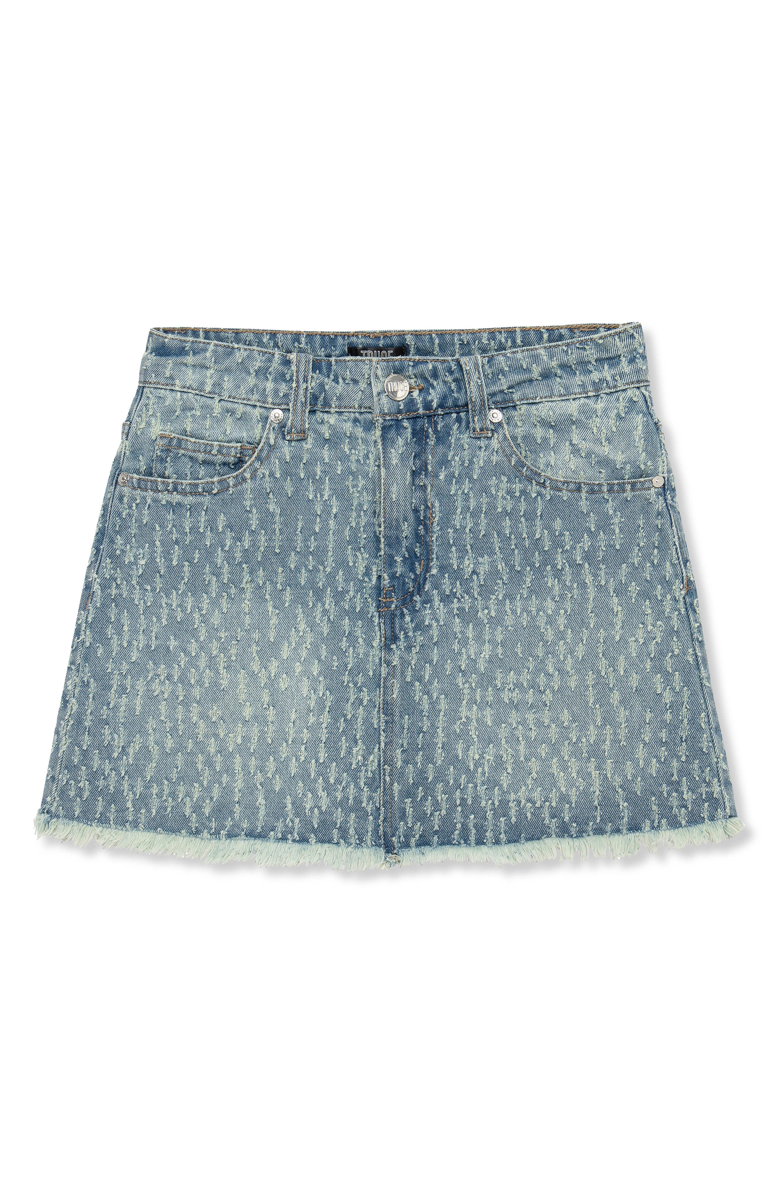 Truce Kids' Distressed Denim Miniskort