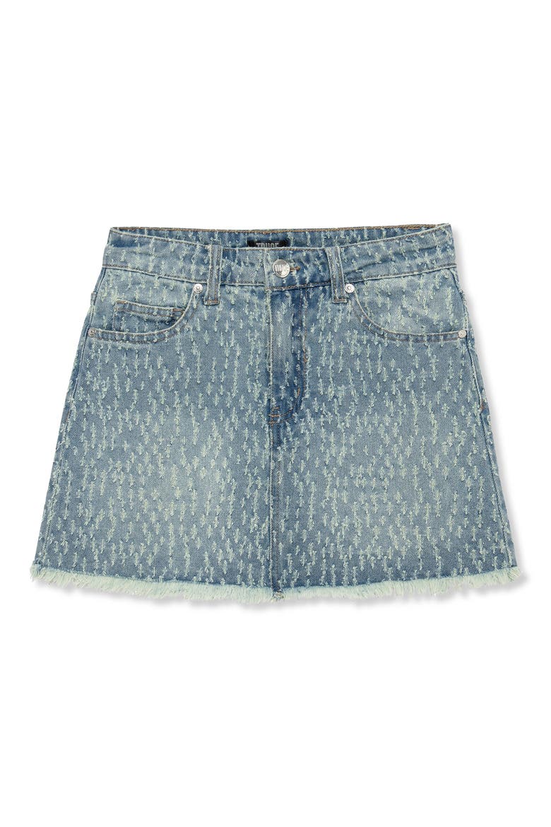 Kids' Distressed Denim Miniskort, Main, color, DENIM