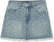 Truce Kids' Distressed Denim Miniskort
