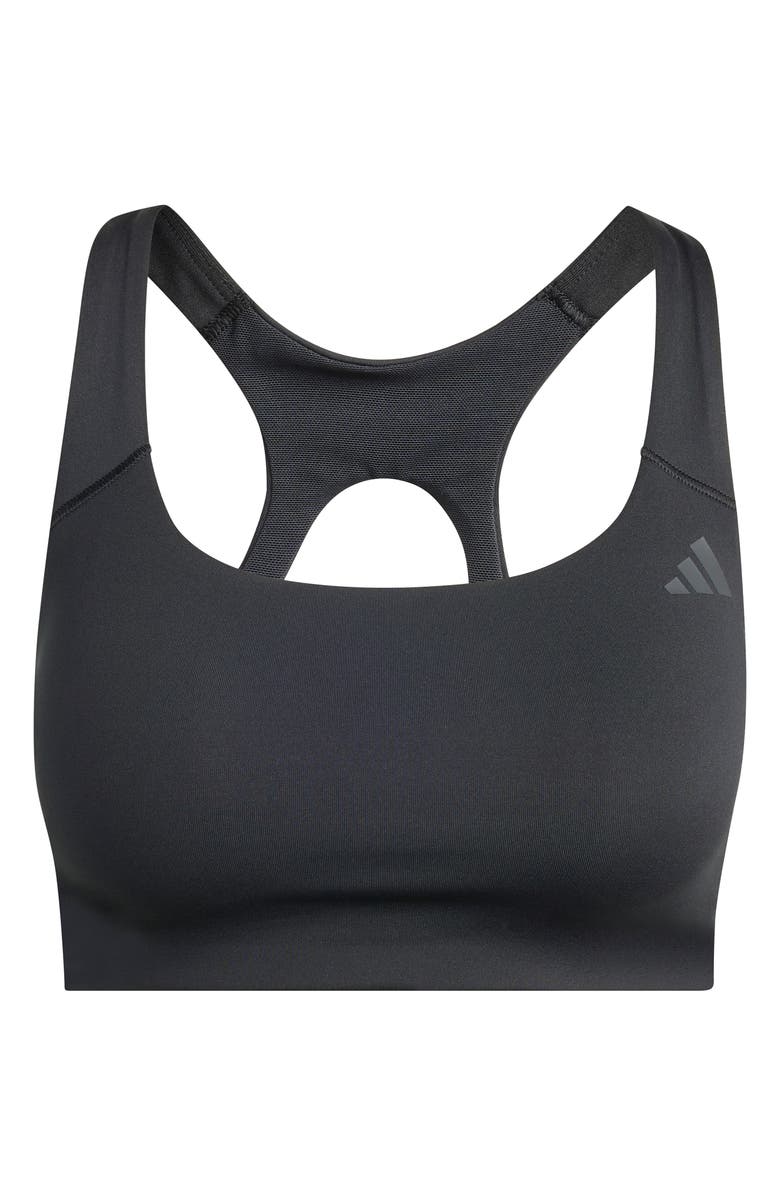 adidas Optime Climacool Sports Bra, Alternate, color, Black