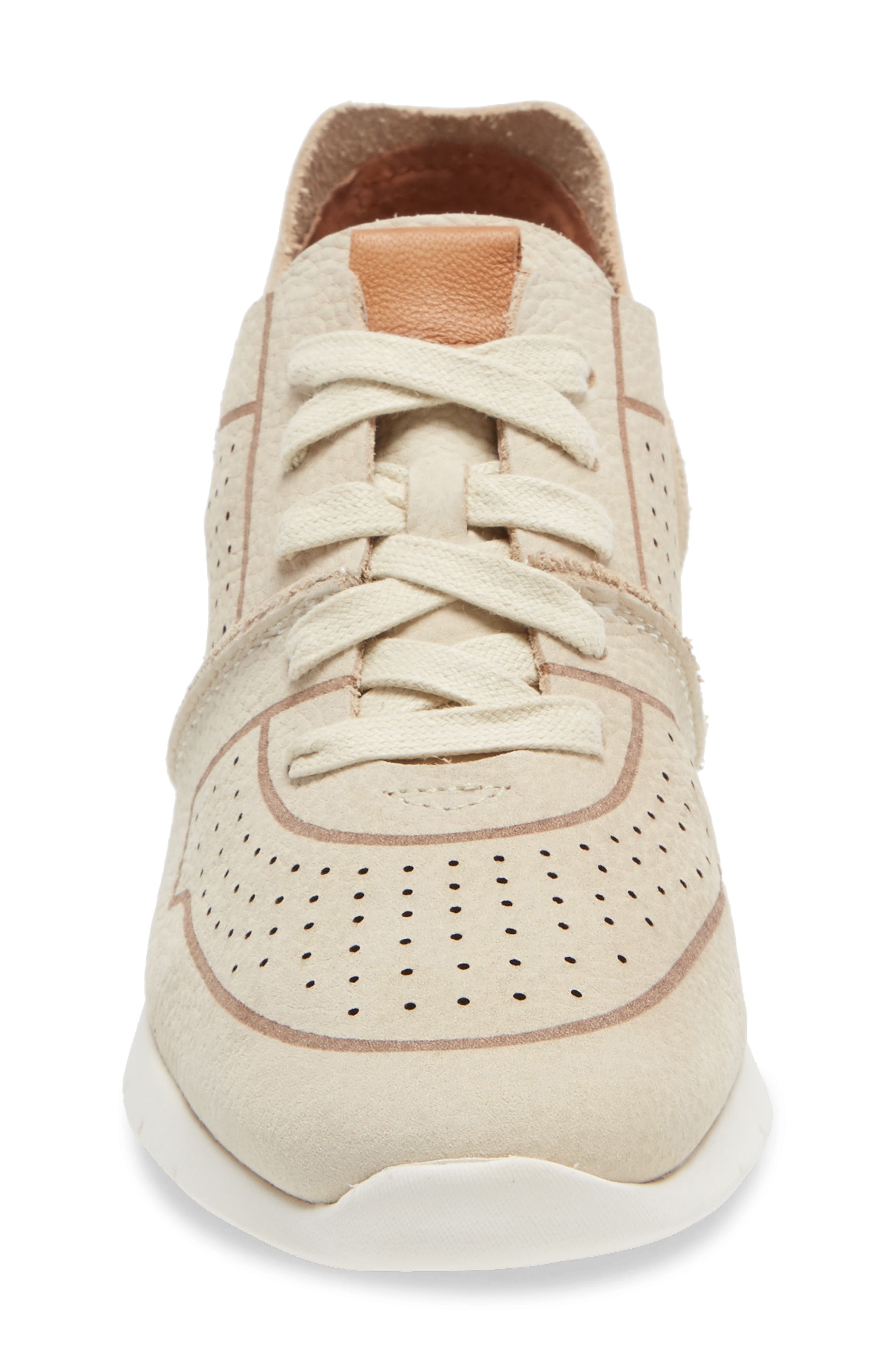 Signature Raina Lite Sneaker, Alternate, color, OFF WHITE NUBUCK LEATHER