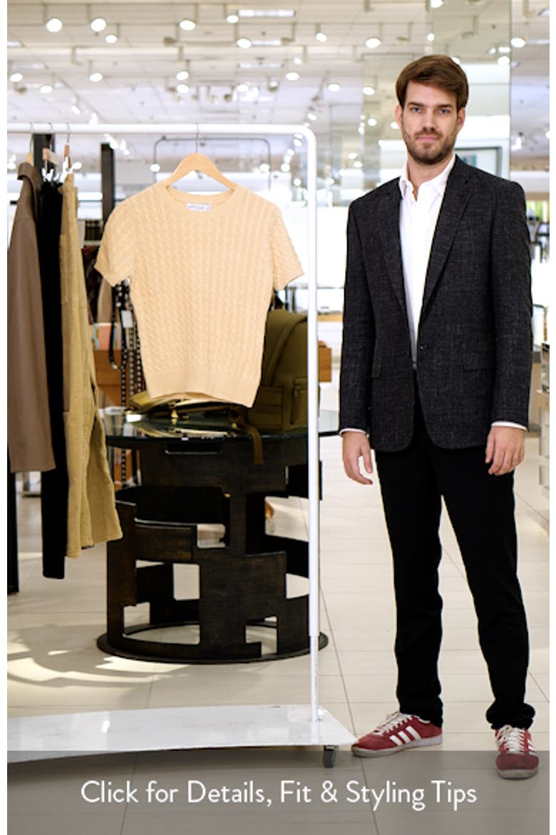Maya Cable Knit Short Sleeve Sweater video