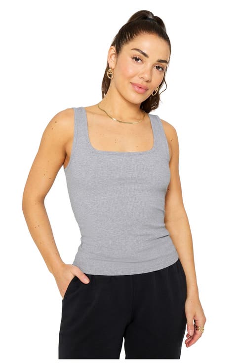 Women's Daily Rib Square Neck Tank