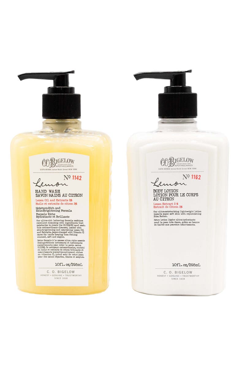 C.O. Bigelow Lemon Hand Wash & Body Lotion Duo USD $33 Value, Alternate, color, 
