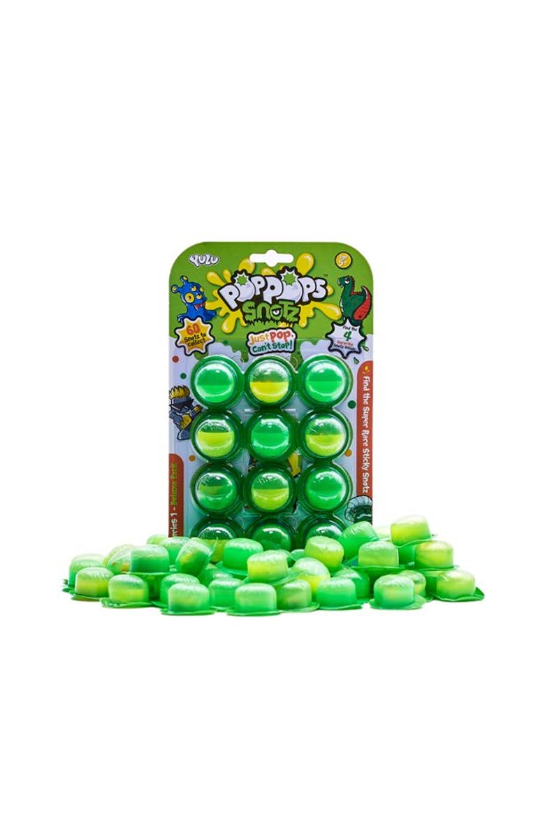 Pop Pops Snotz 24 Peices Deluxe Pack, 18 Poppable Bubbles, Alternate, color, Green