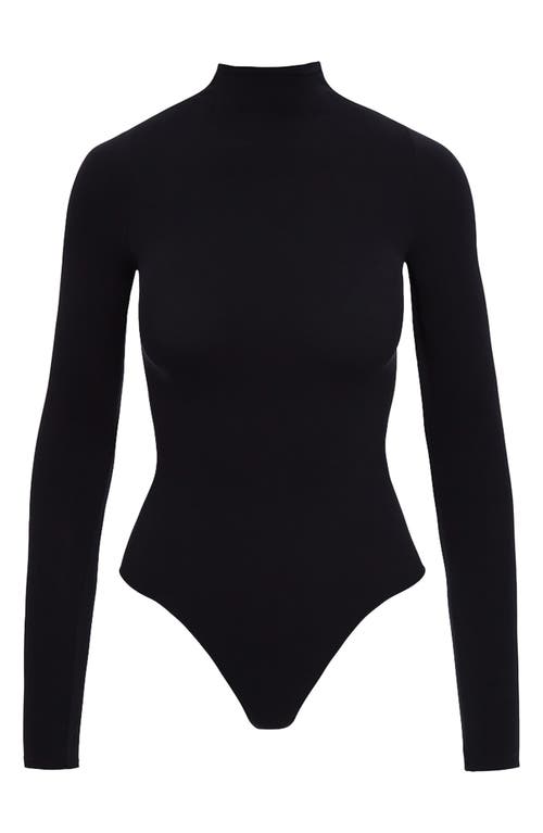 Commando Ballet Body Mockneck Bodysuit In Black