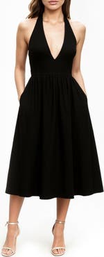 Jewel Badgley Mischka Halter Sundress