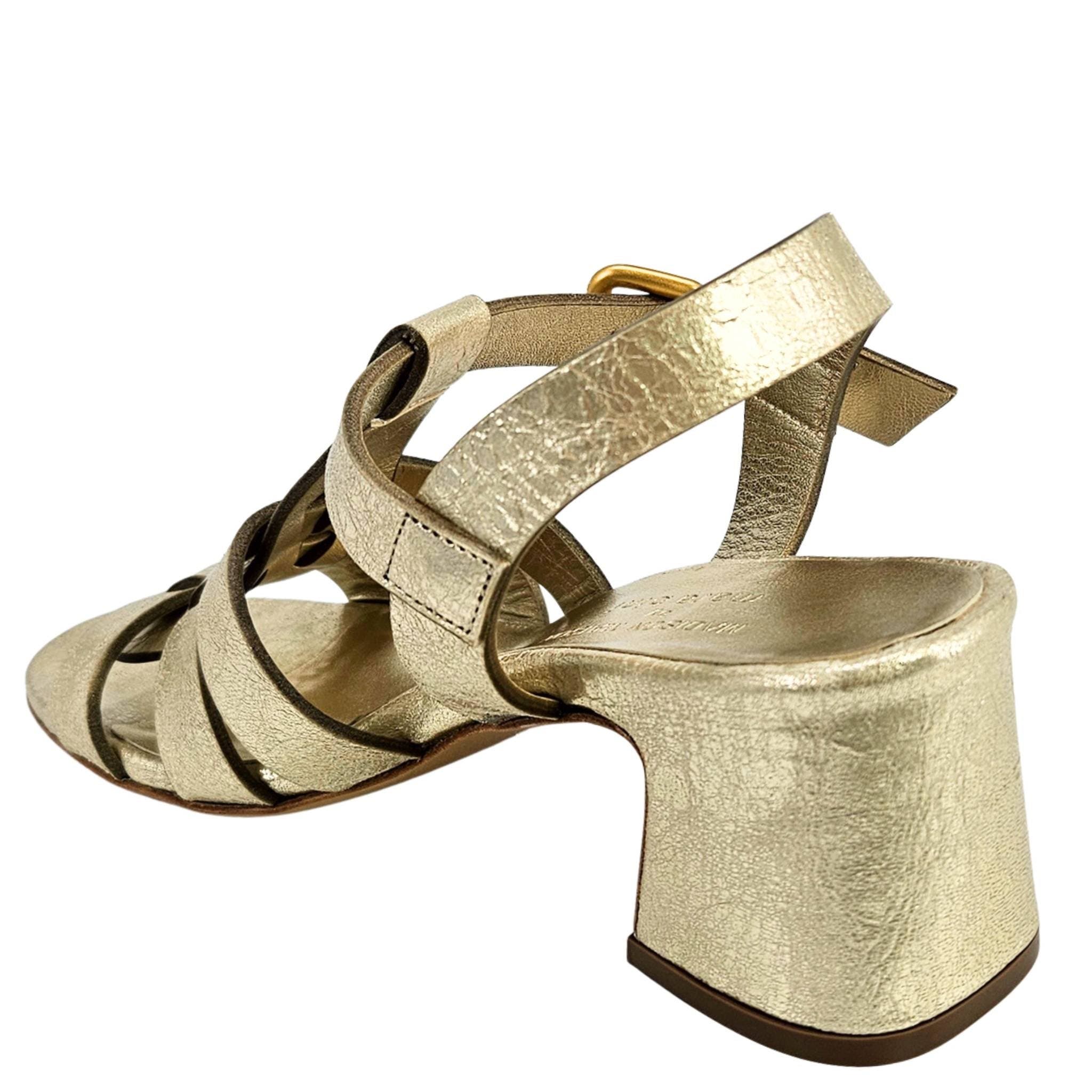 Metallic Gladiator Heel Sandal, Alternate, color, Gold