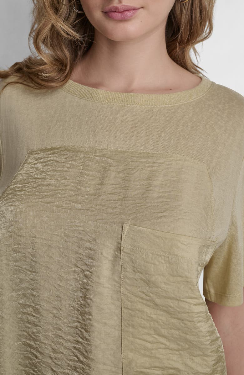 DKNY Twinkle Mixed Media T-Shirt, Alternate, color, Mojave Desert