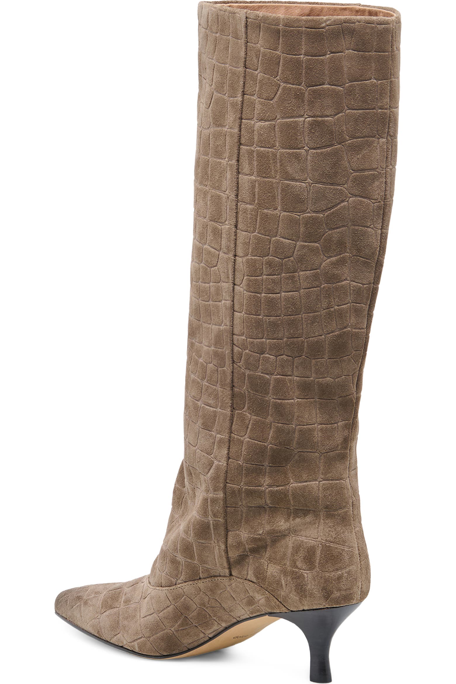 Crocs Boota Dolce Vita Roxla Croc Embossed Leather Knee High Boot (Women) | Nordstrom