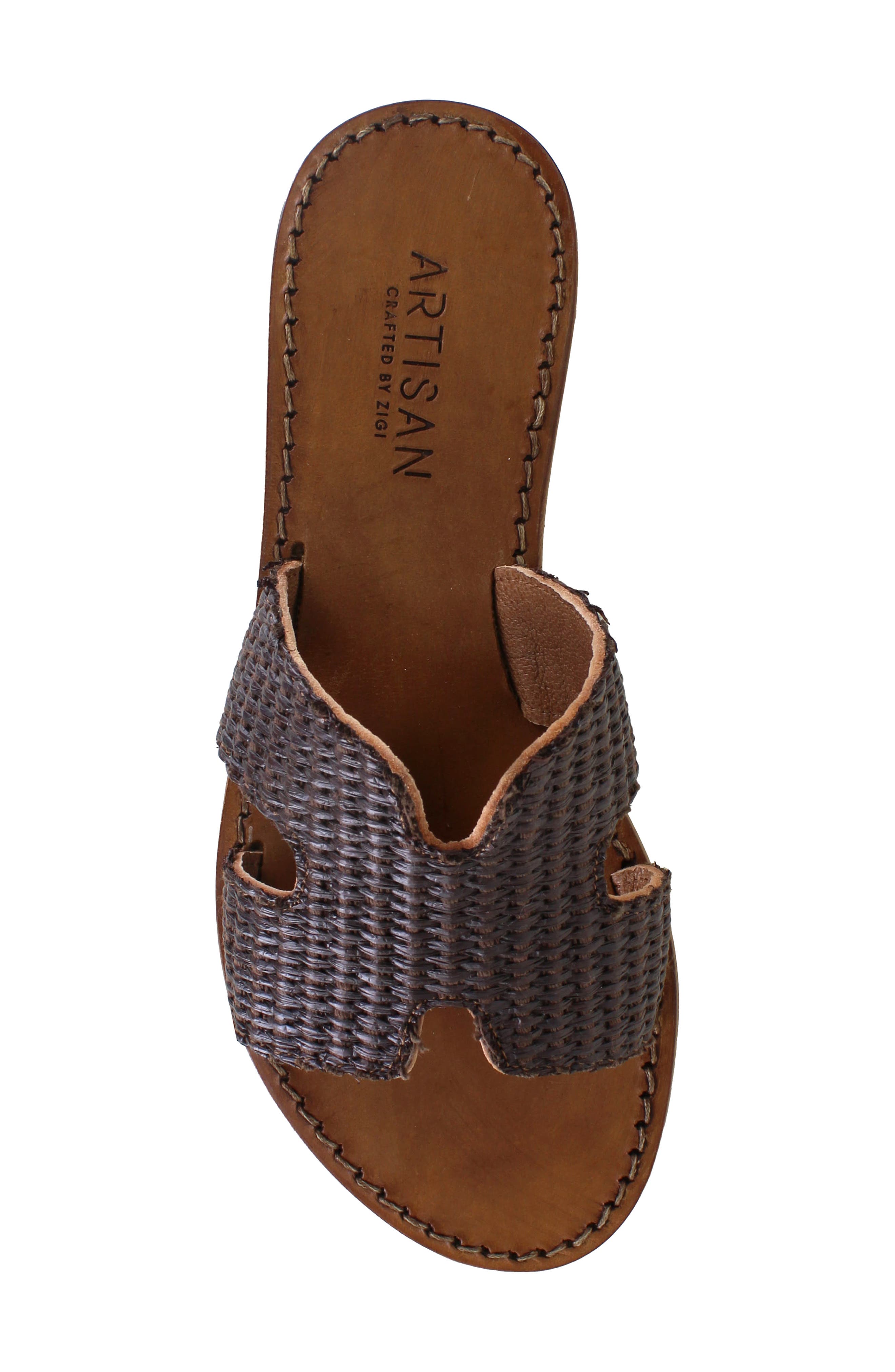 Kolinna Slide Sandal, Alternate, color, BROWN