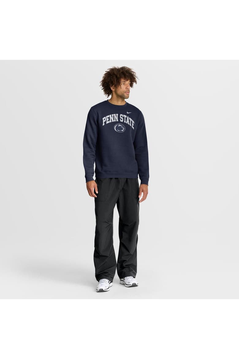 Men's Nike Navy Penn State Nittany Lions Arch Pullover Sweatshirt, Alternate, color, Navy